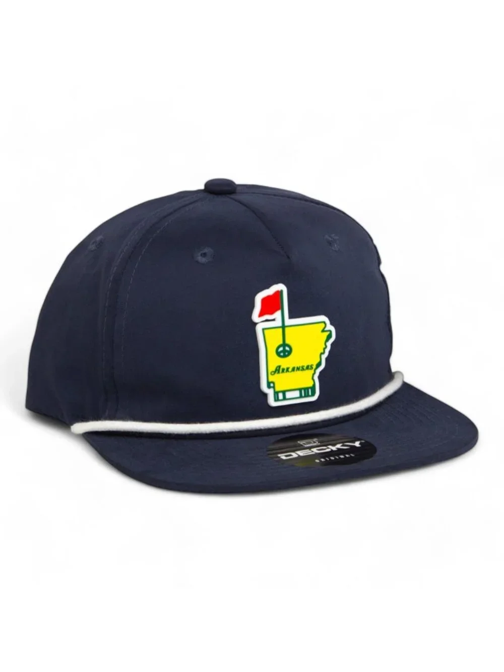 Arkansas Masters Golf 3D Classic Rope Hat- Navy/ White